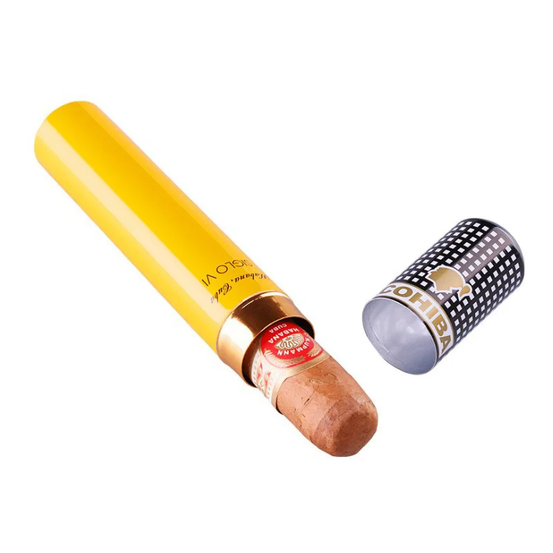 
OEM/ODM Hot selling metal custom aluminum empty cigar tube for free sample 