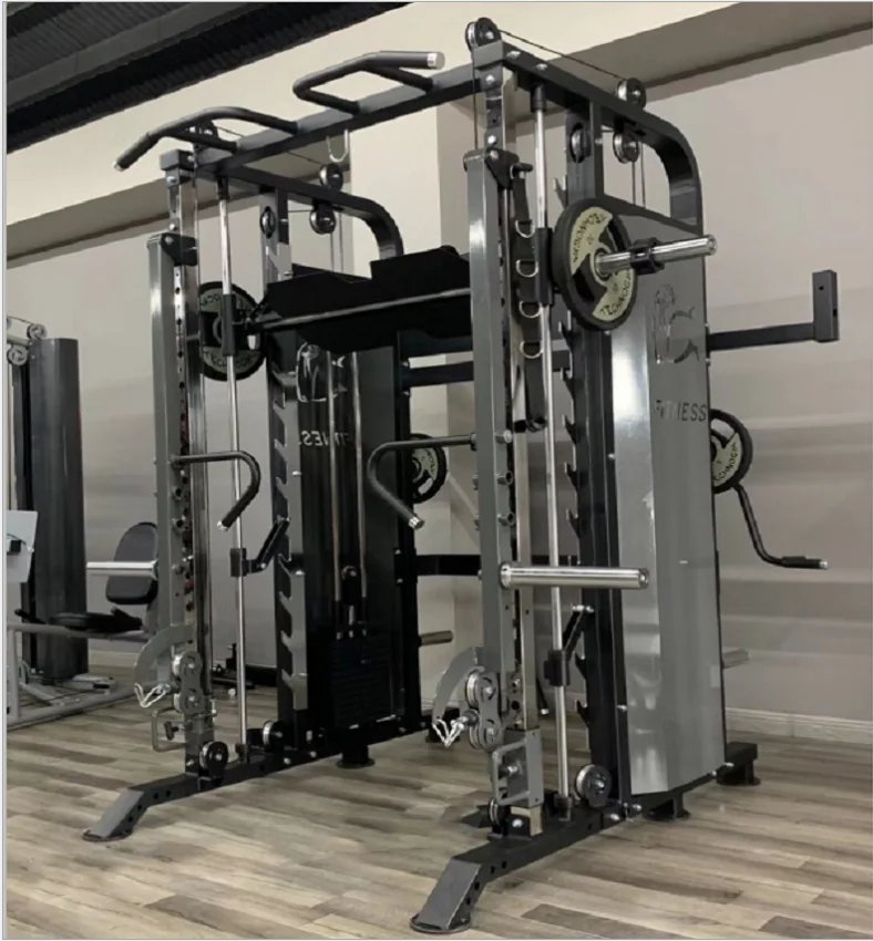 

Home sports Multi-Functional Trainer Smith machine squat rack crossover trainer Smith machine, Optional