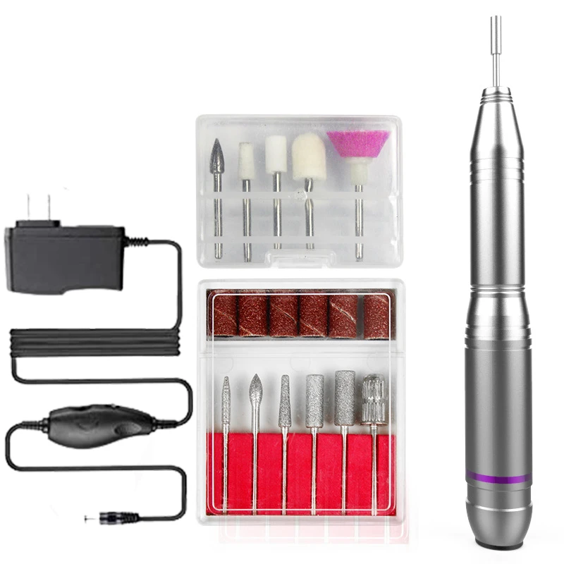 

Portable Electric Nail Drill pen Efile Handpiece Professional Manicure Pedicure Nail File Drill Kit for Acrylic