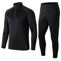 

Wholesale Man PS club Half zip Black Tracksuit football jersey soccer uniform Soccer Sweatshirt Tracksuit