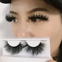 

Volume eyelashes fluffy and dramatic lashes packaging box custom 25 mm mink eyelashes private label