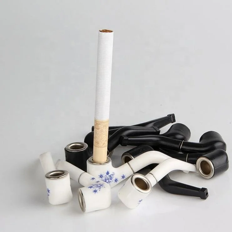 

Super Mini 6cm Bent Chinese Small Pipe Plastic Metal Smoke Pipe Dry Herb Tobacco Pipe Hot, Picture