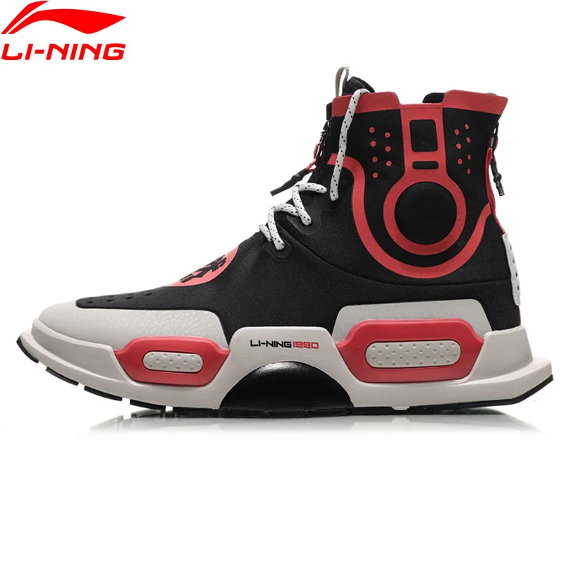 

Li-Ning Men NYFW REBURN Basketball Leisure Lifestyle Shoes Wearable CHINA LiNing High-Cut Comfort Sport Shoes Sneakers AGBN054