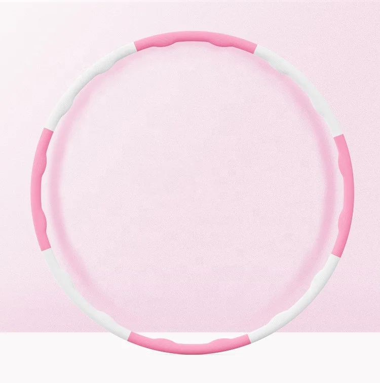 

Detachable Fitness Hula Ring Circle Weighted Exercise Hoop 8 Section for Adul Weight Loss Exercise and Kids, Pink/baby blue/white/grey/yellow/green