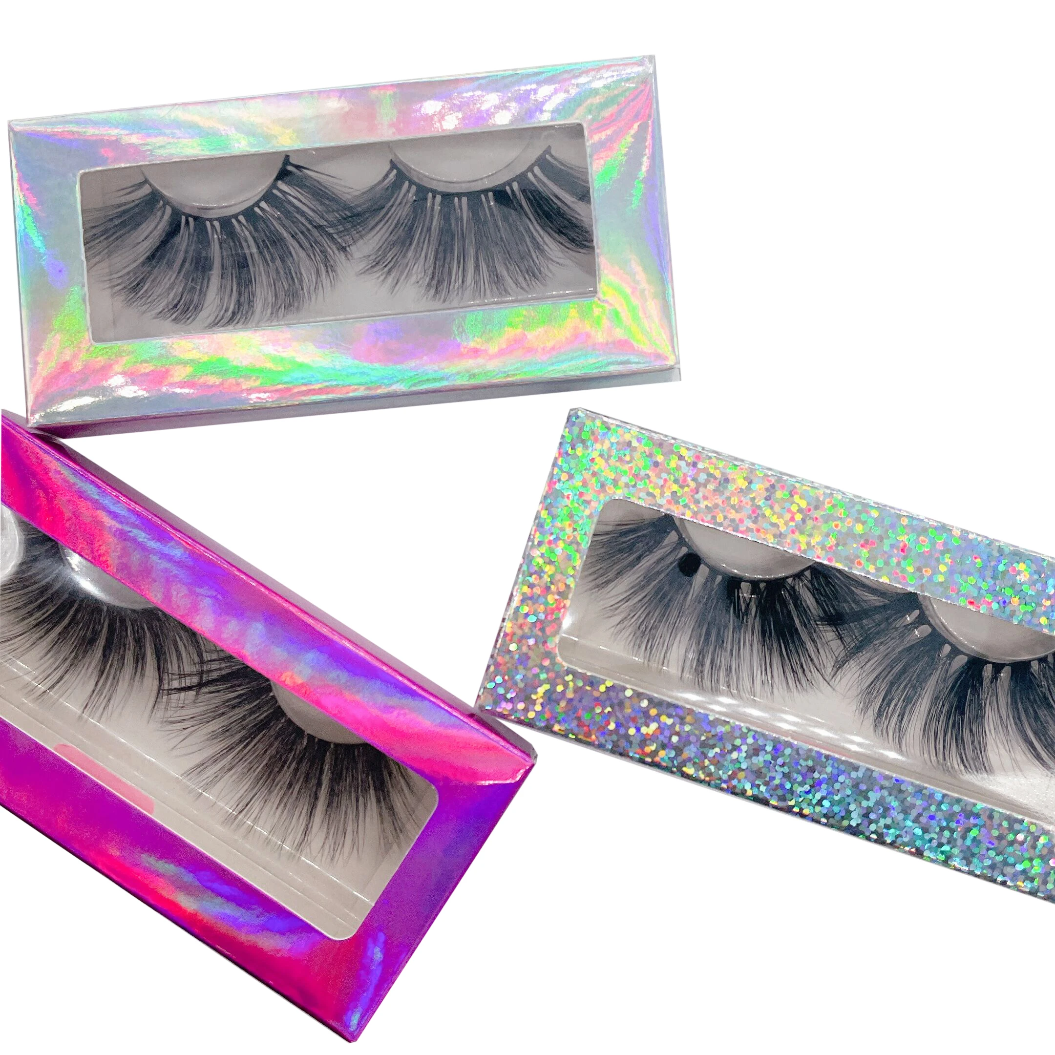 

2021 new arrivals i-beauty eyelash 3d false eyelashes distributors 25mm full strip lashes, Black