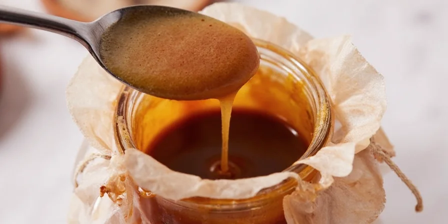 Molasses stored near oven