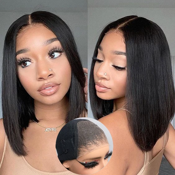 

Raw Vietnamese Hair Vendors Pre Plucked Natural Hairline HD Lace Glueless Double Drawn100% Human Hair Bob Wigs For Black Women