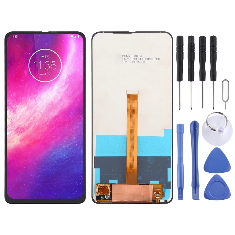 

LCD Screen and Digitizer Full Assembly for Motorola One Hyper display