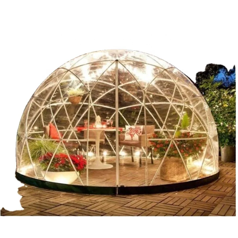 

Good quality factory price PVC luxury dome tent outdoor hotel camping for sale