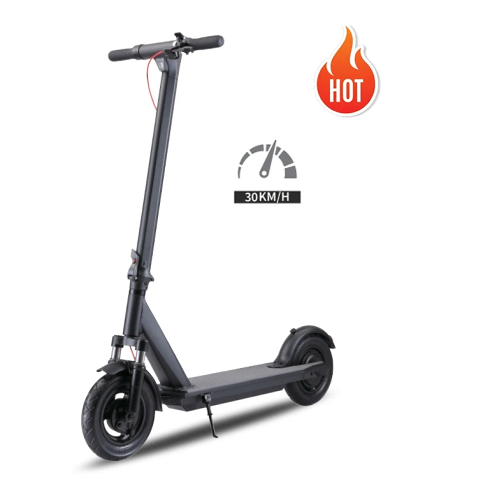 

EU Warehouse 350w 10 inch Wholesale Waterproof Quick Folding Electric Kick Scooters With LCD, Customized color
