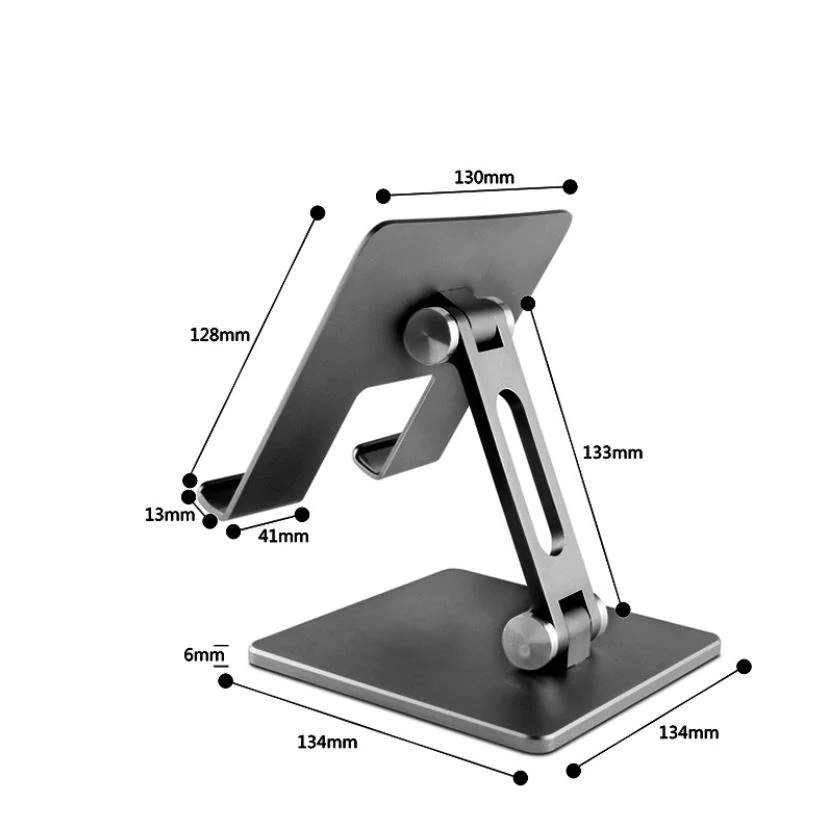 

Original factory adjustable desktop tablet stand portable folding tablet stand for ipad, Gray, silver