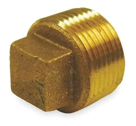 

1/8" MNPT Red Brass Solid Plug Low MOQ