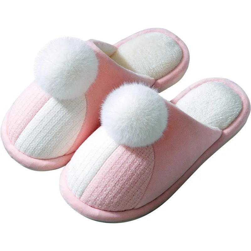 

wholesale fashion winter girl women lovely home indoor house slippers made of warm plush