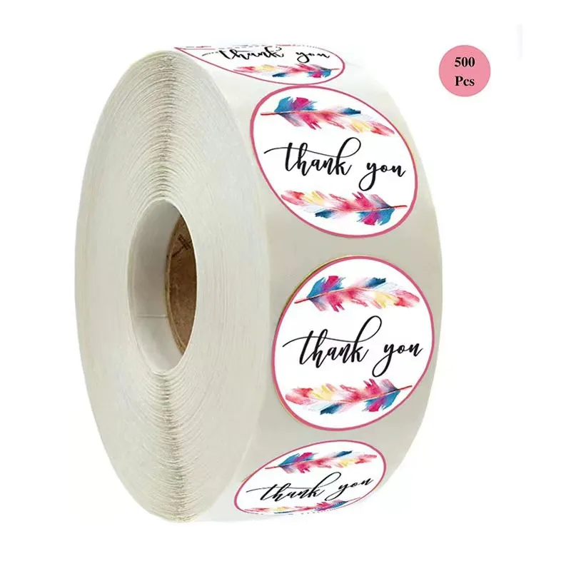 

Custom Printed Roll Thank You Adhesive Paper Sticker