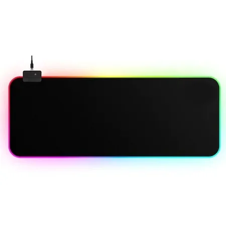 

Royal Kludge gaming mouse mat gaming gamer pad mouse sublimation mouse pads mousepad rgb mousemat, Black