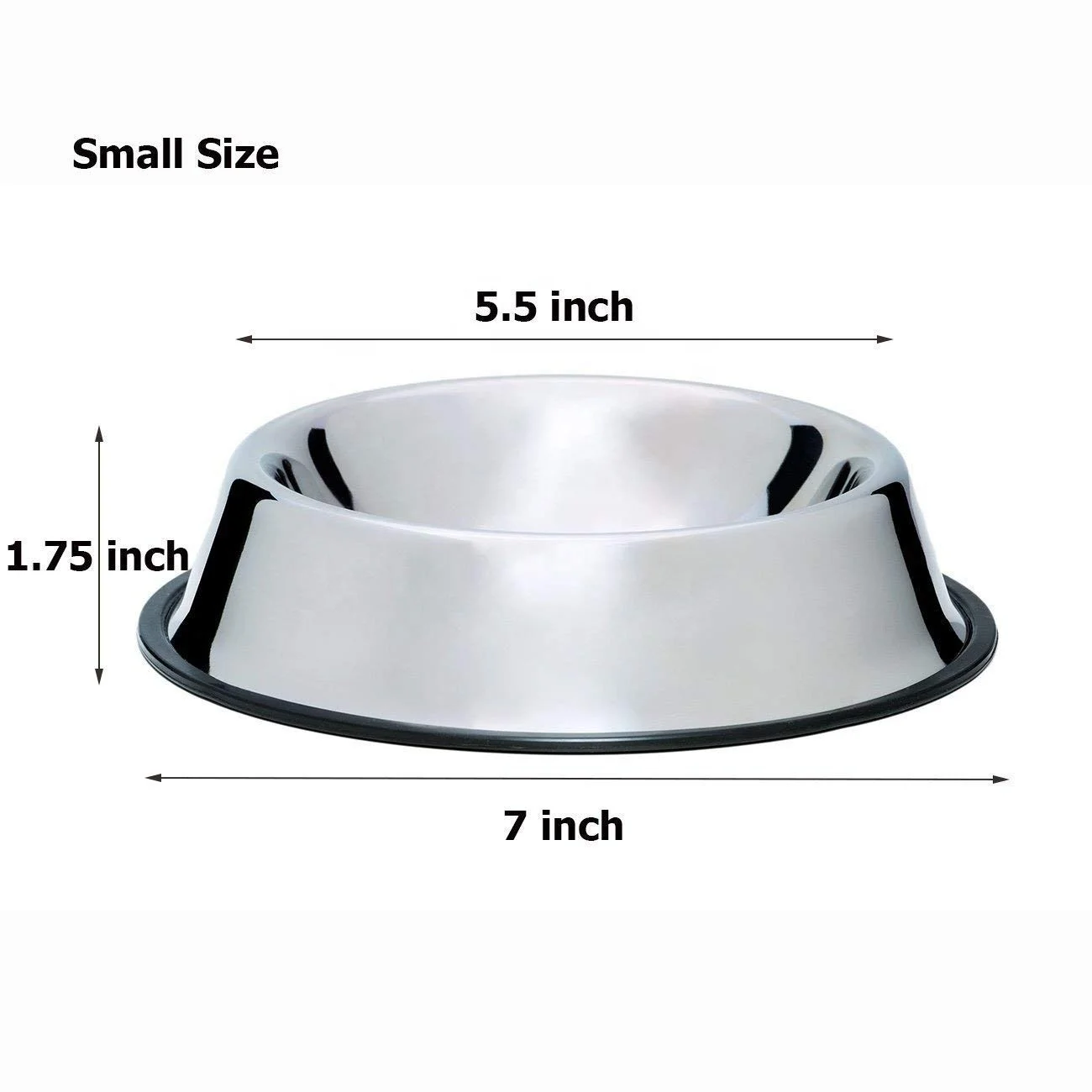 

Pet Bowl Pet Supplies Cat Food Basin Wholesale Stainless Steel Pet Feeder Dog Basin Stainless Steel Cat, Gray