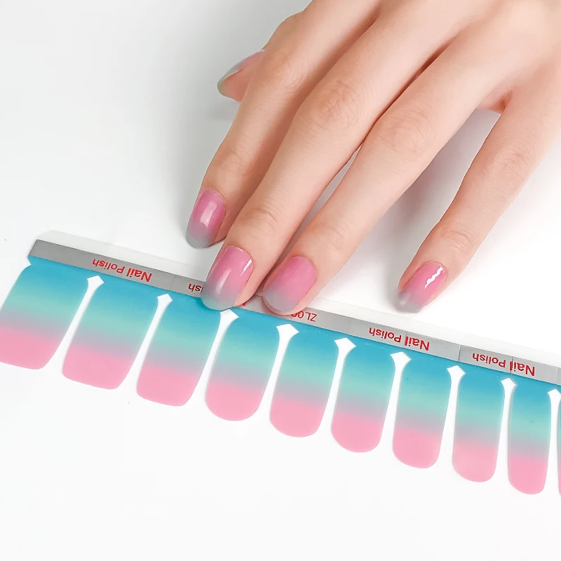 

20 strips gel nail stickerCheap fashion decoration nails art stickers sets