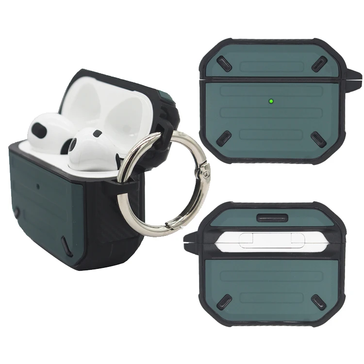 

Men Luxury Fashion Shockproof Earphone Protective Case For AirPods 3 Hard TPU Armor Heavy Shockproof Case For AirPods Pro