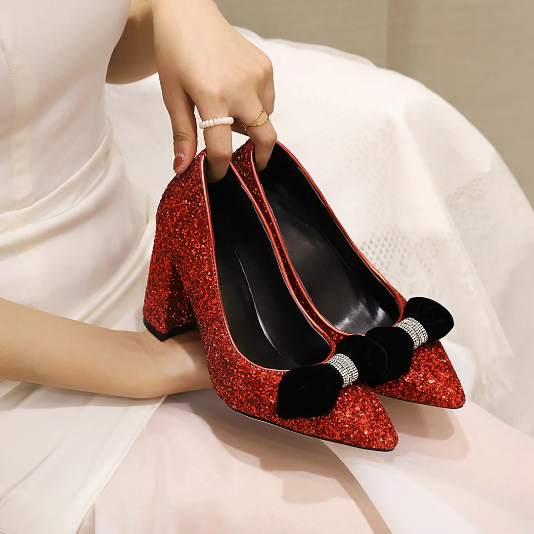 

High heel shoes factory wholesale new design shiny bride shoes high quality women 2104