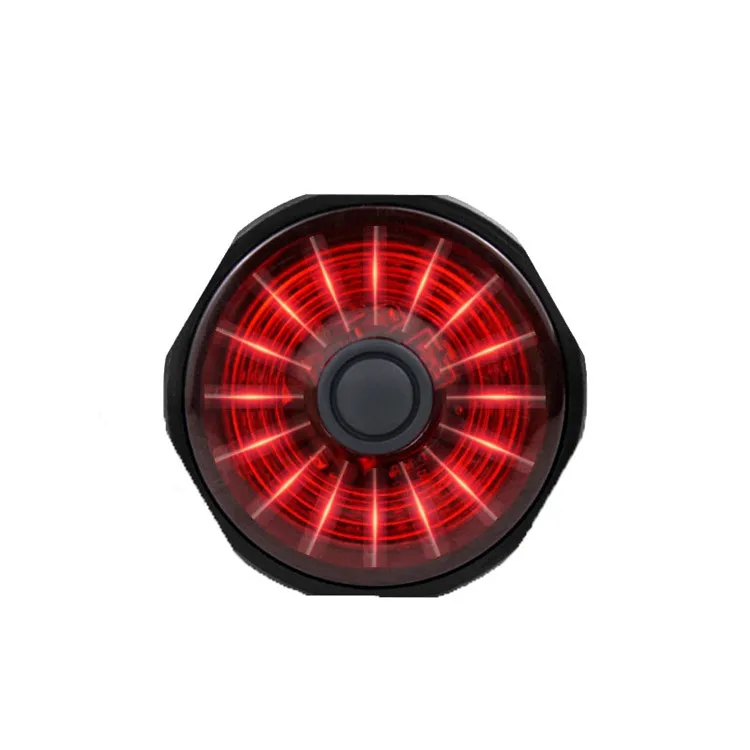 

NEW Product Smart Brake USB Charging Auto-sensing Bicycle Warning Rear Light Bicycle Brake Taillights Light, As shown