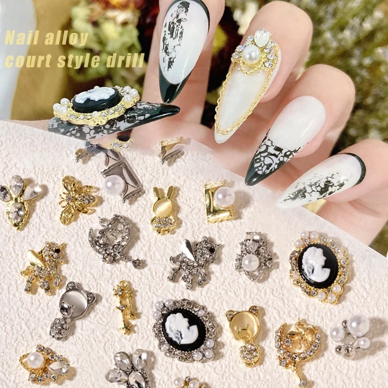 

Paso Sico Luxury Alloy Nail Art Designer Pearls Decoration Nail Charms Products