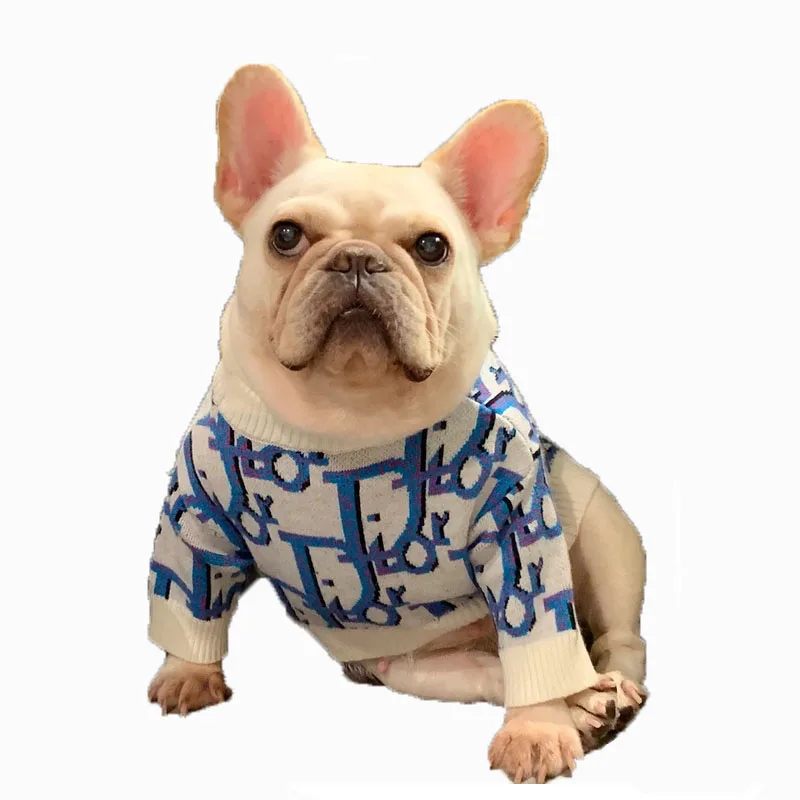 

Dog Sweater designer Pet Products Dog cotton Clothes Winter French Bulldog Warm Sweater wholesale Dropshipping CH3002