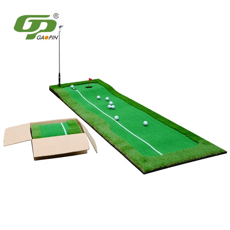 

GP Amazon Choice Personal Mini Golf Putting Mat Golf Simulator Training Mat mini golf course Verified Factory, Green+ black