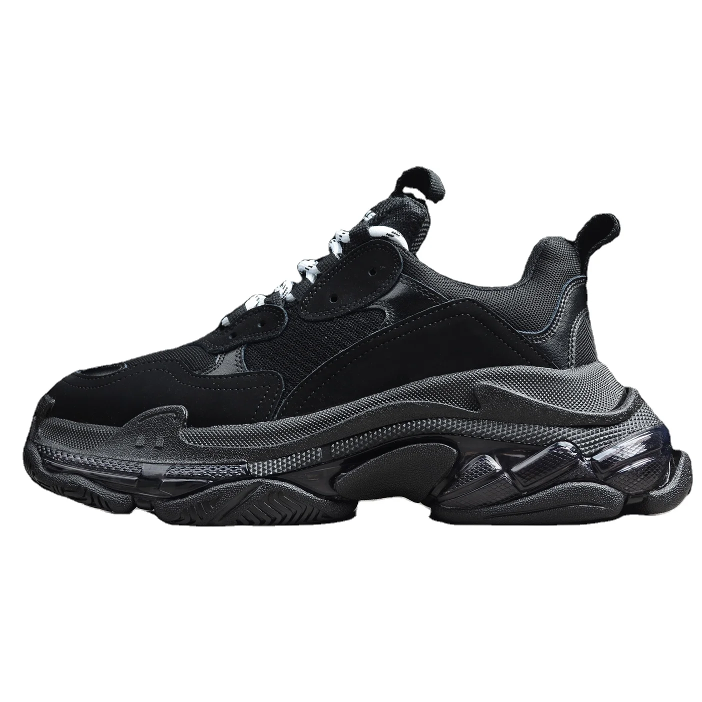 

Top luxury Italian luxury men's and women's casual running shoes sports shoes, Black