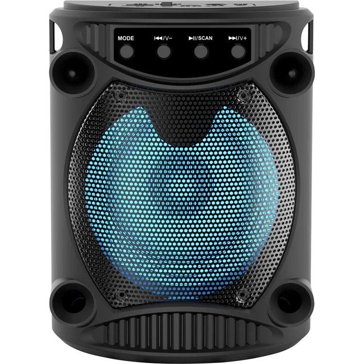 

4Inches Colorful ZQS1418 Support Usb/Tf/Fm Portable Bass Wireless Outdoor Speaker System Led Colorful Lights