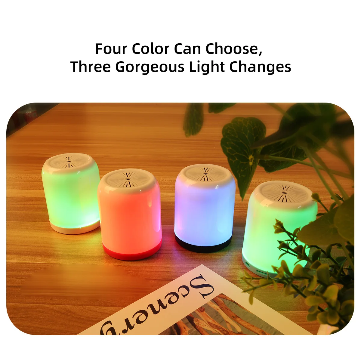 A11 colorful LED MINI Bluetooths Speaker with TF USB Wireless speaker Portable Music Sound Box Loud speakers For Phone - ANKUX.COM