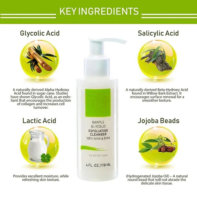 alpha hydroxy acid exfoliating cleanser