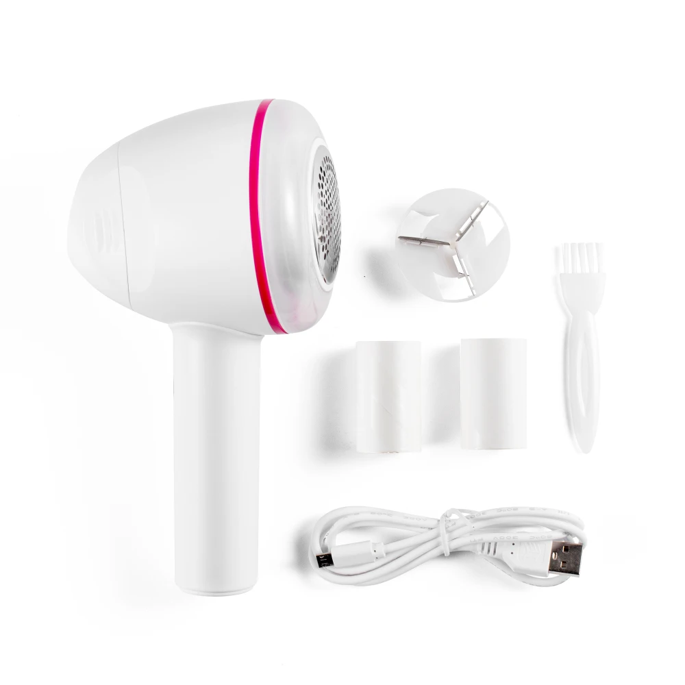2 Replaceable Blades Eco Friendly Electric Clothes Usb Rechargeable Portable Fabric Shaver Lint