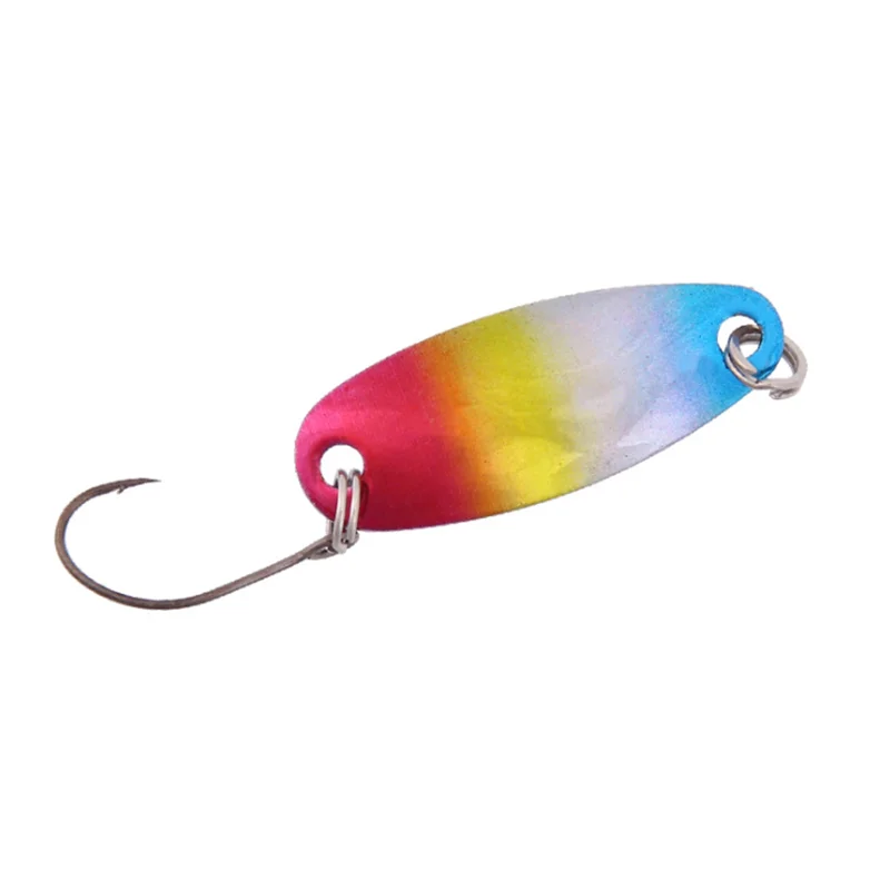 

6Colors 3cm/2.5g Artificial Colored Copper VIB Sequins Metal Hard Bait 3D Eyes With Single Hook Sinking Wobblers Bionic Bait