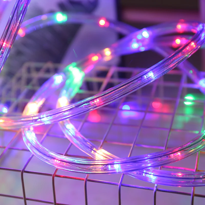 led Christmas rope lights waterproof 100m 220V/110V  dmx rgb led rope light for outdoor decoration