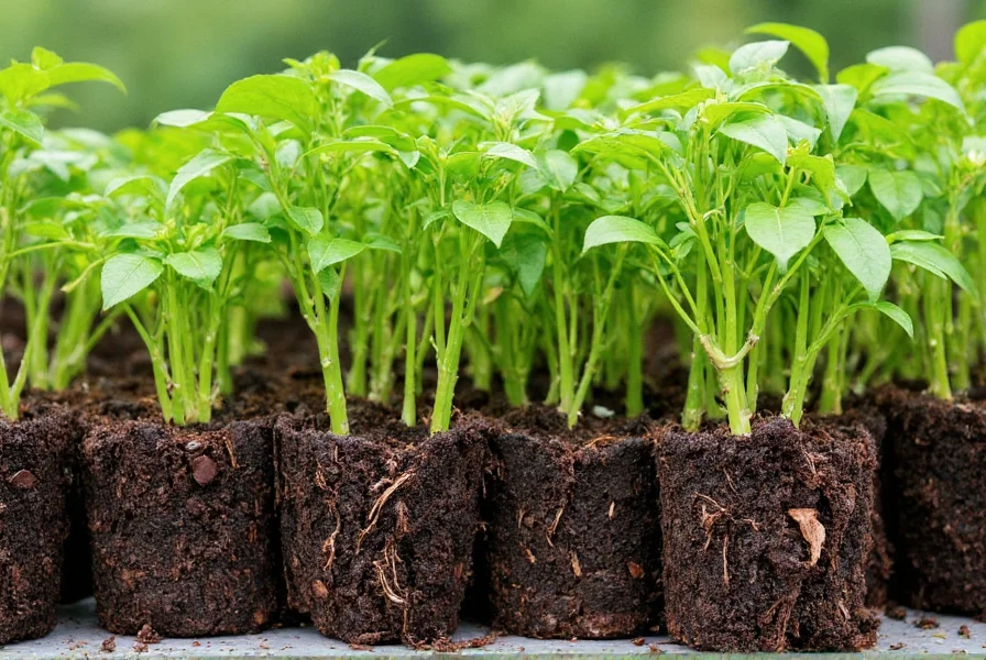 Healthy fresno chili seedlings ready for transplanting with proper root development