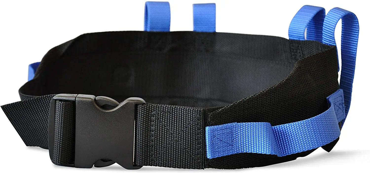 REAQER Cinturones de Transferencia Cinturón de Caminar con Anilla y Hebilla Metálica Cuidado del Paciente Seguridad Caminar Salud Cinturón Enfermería 