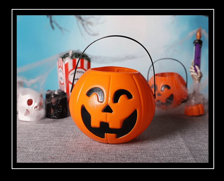 南瓜灯桶电子鬼节酒吧派对酒店晚上会场氛围装扮糖果 - buy pumpkin
