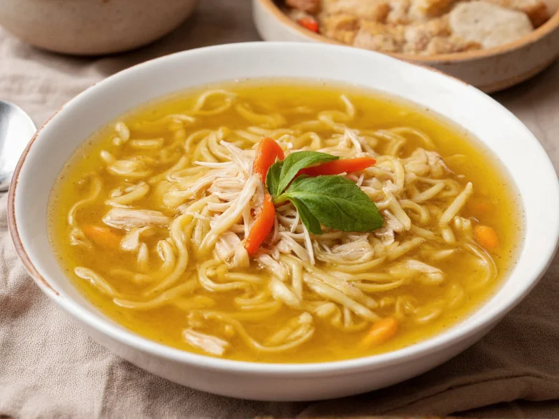 Perfect Chicken Noodle Soup with Chicken Broth Recipe