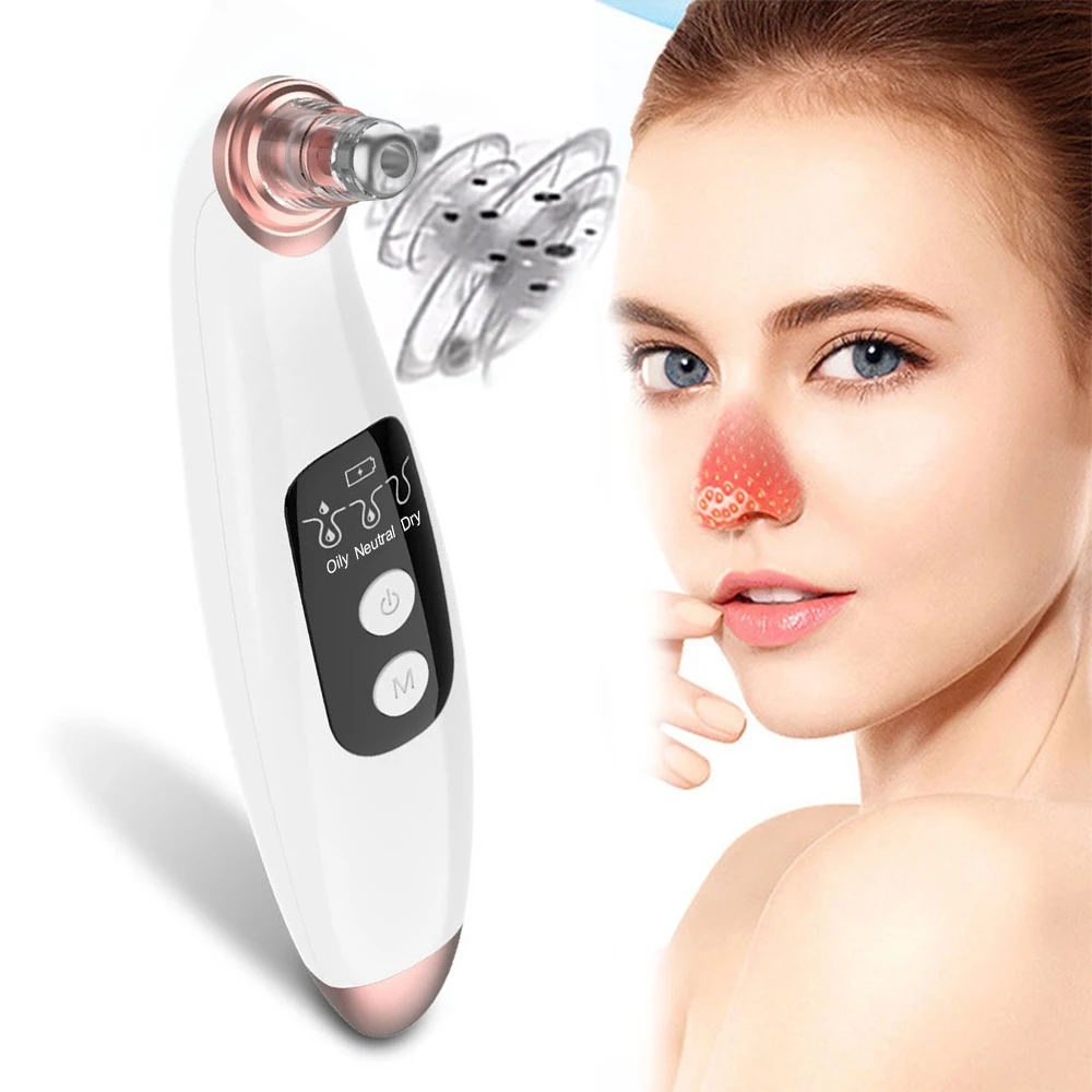 

2022 New Competitive Price Pore Black Head Remover Face Nose Pore Cleaner Camera Vacuum Blackhead Remover, White