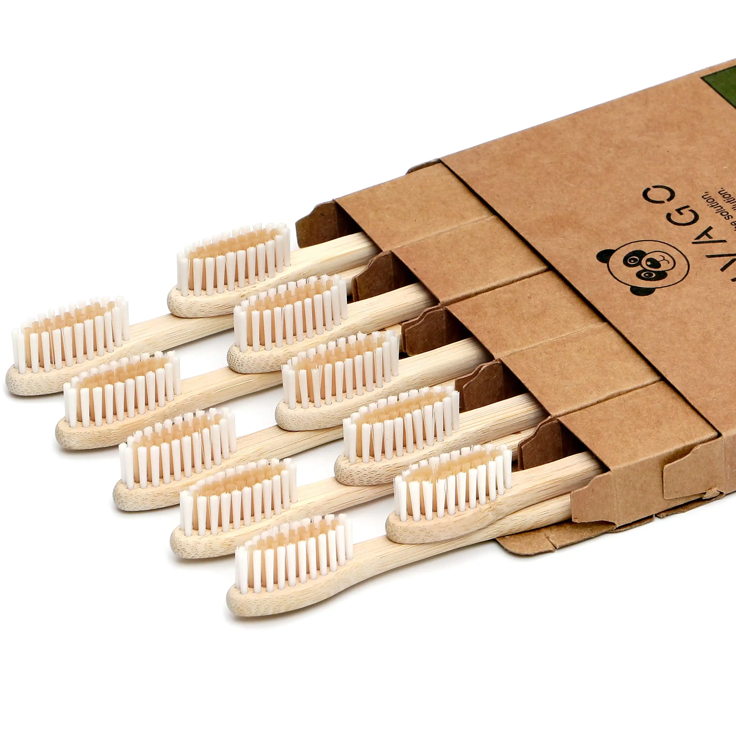 

Factory Eco-Friendly Natural Biodegradable High Quality Soft Baby Adult Bamboo Toothbrush