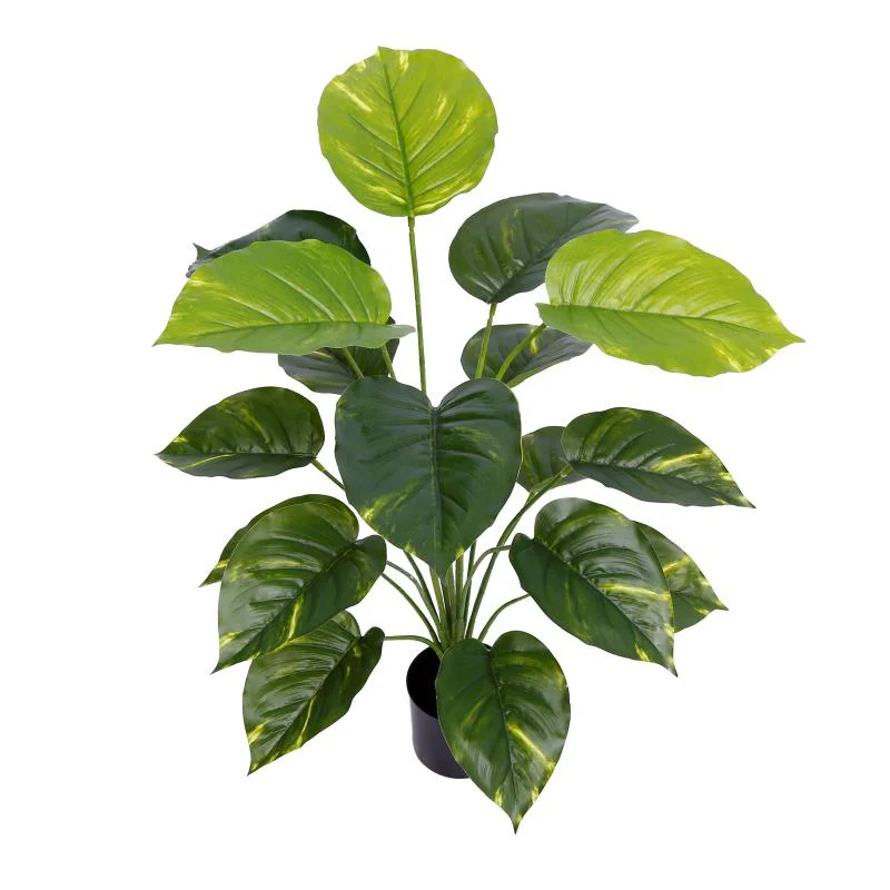 

Factory Direct Selling Artificial Green 18 Leaves Plants Outdoor Garden Decoration Living Room