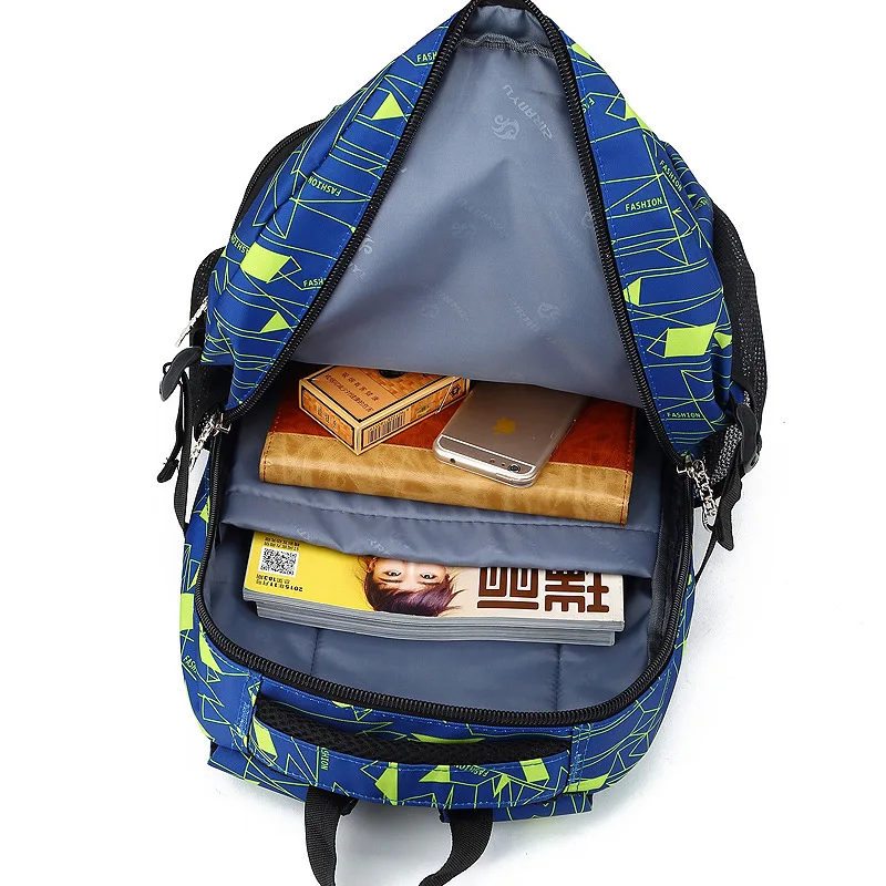 Practical Durable Korean Style Oxford High School Backpack Travel Bags for Teenagers Boys