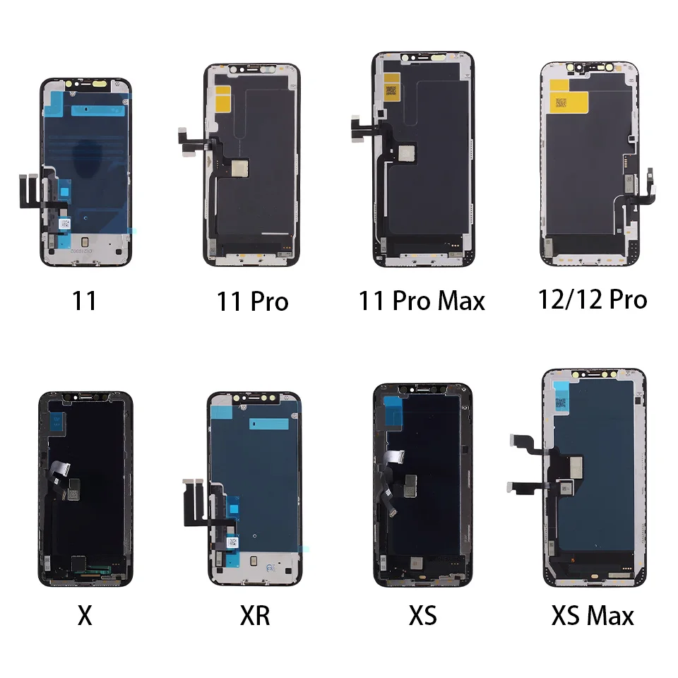 

JK In-cell Mobile Phone Screen LCD Assembly Part for iPhone 11 11Pro 11ProMax 12/12Pro XR XS XSmax LCD for iPhone X Display