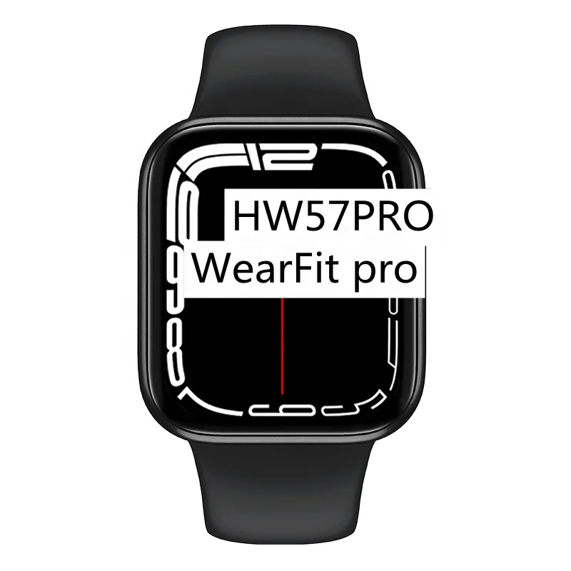 

Amazon Hot Selling Series 7 Smart Watch Hw57 Pro Ip68 Waterproof WearFit pro wireless Charging NFC Hw57 Pro Smartwatch, Black, silver, pink, red, blue, green