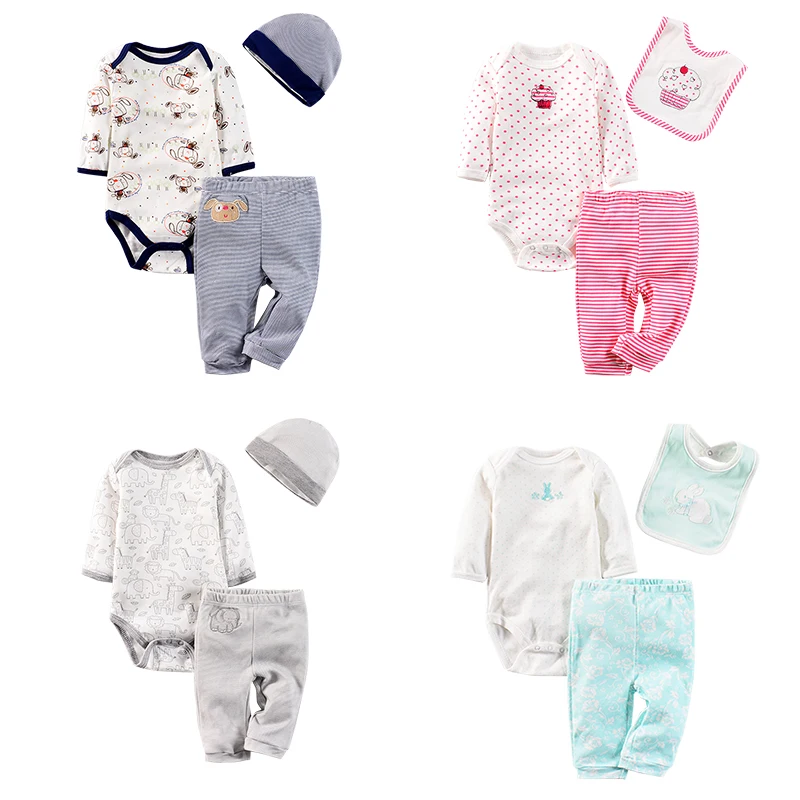 

Plain round collar half-sleeve striped jumpsuit newborn baby bodysuits, Picture