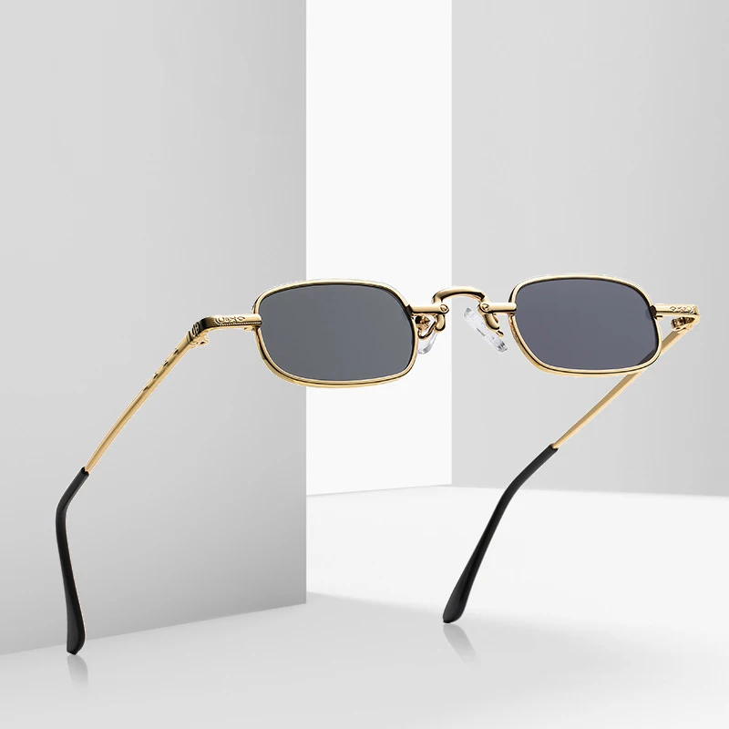 

2020 wholesale custom unisex Stock metal fashion Latest small frame vintage sunglasses, Multi colors