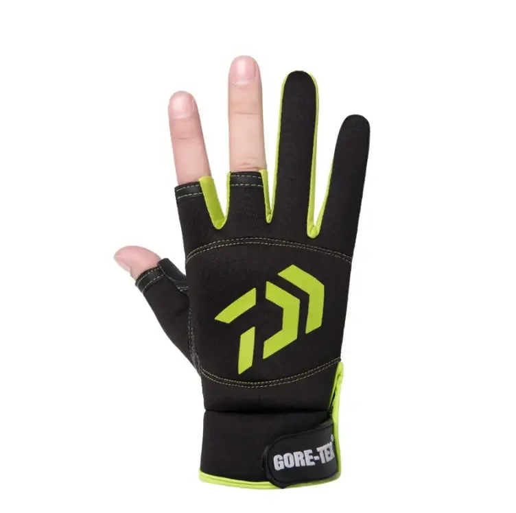 Hot Selling New Fashion Customized Wholesale Factory UV Protection Non Slip Fingerless Fishing Gloves for Adult Fishing Gloves