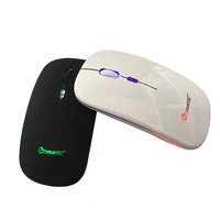 

2.4G slim wireless Mute silent rechargeable mouse USB black red pink grey color LED backlit Ergonomic mouse