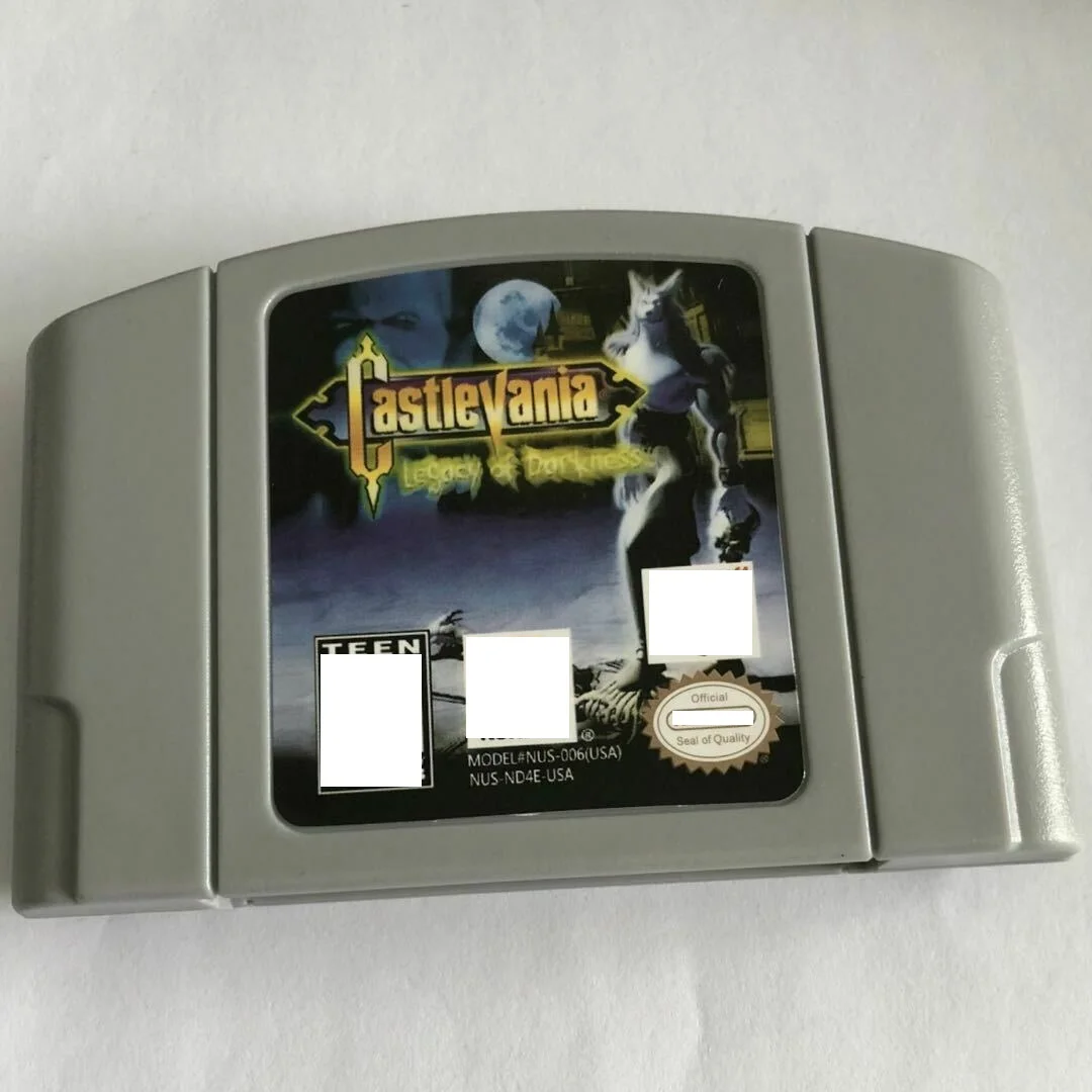 

Free Shipping Castlevania Legacy of Darkness for N64 Retro Classic game cartridges US EUR edition, Colorful
