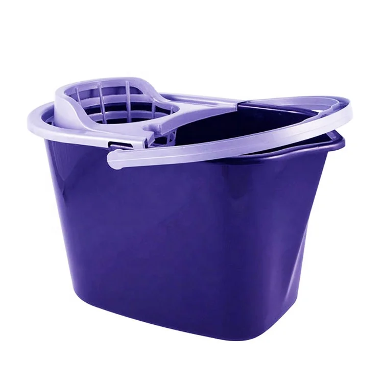 
10L Plastic Wringer Cleaning Mop Squeegee Bucket  (62295789852)